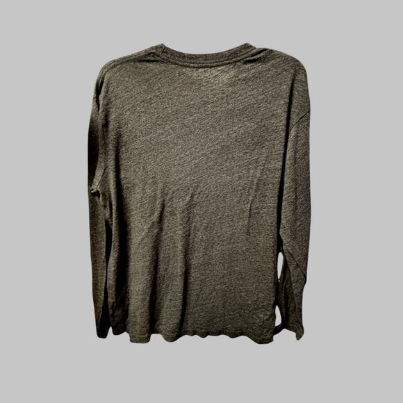 Sportiqe Men's Long Sleeve Comfy Tee Size M Gray Crew Neck Casual Streetwear - Picture 3 of 4